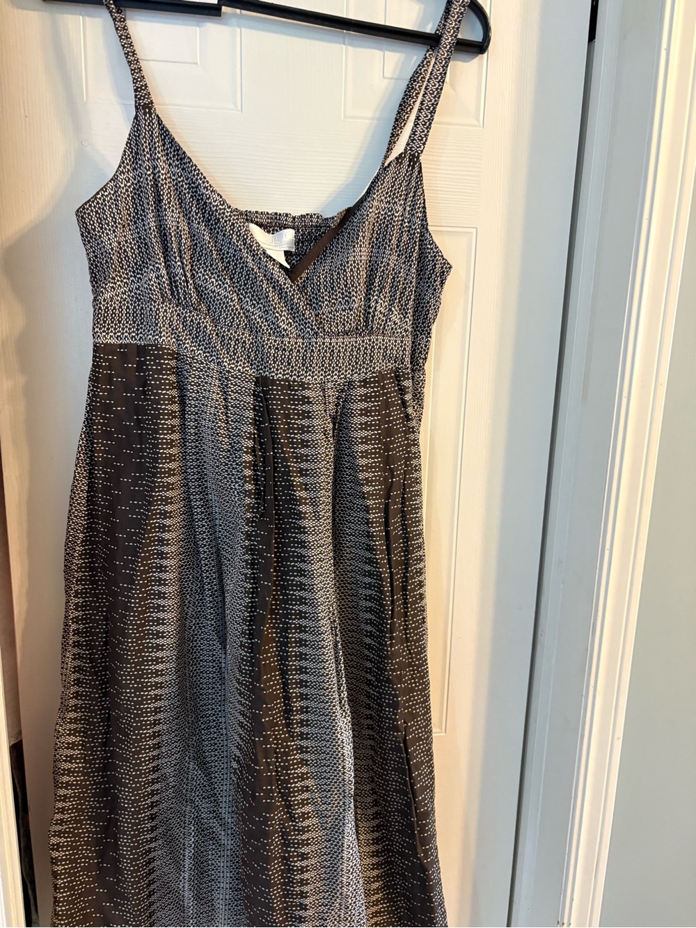 Joe Fresh Black and White Printed Midi Dress